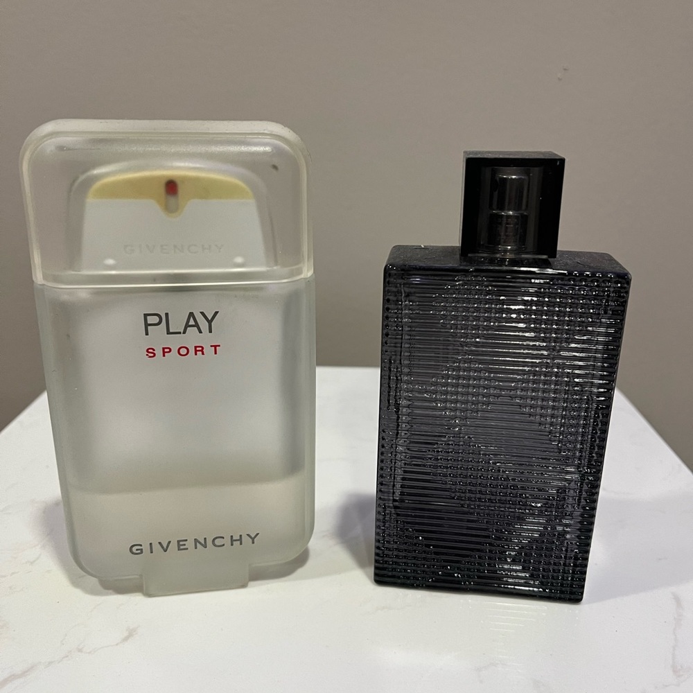 Givency sport, and Burberry Brit men’s Cologne